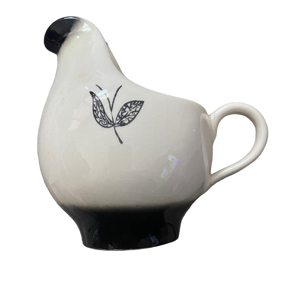 STETSON BLACK & WHITE GRAVY BOAT (5"X6") DNC The Grey Owl